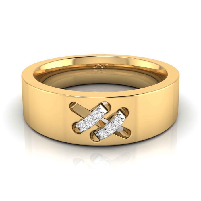 14k Gold 0.03 ct Natural Diamond Engagement Wedding Bands - Image 8