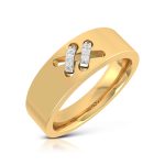 14k Gold 0.03 ct Natural Diamond Engagement Wedding Bands - Image 2
