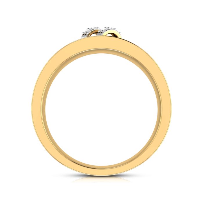 14k Gold 0.03 ct Natural Diamond Engagement Wedding Bands - Image 11