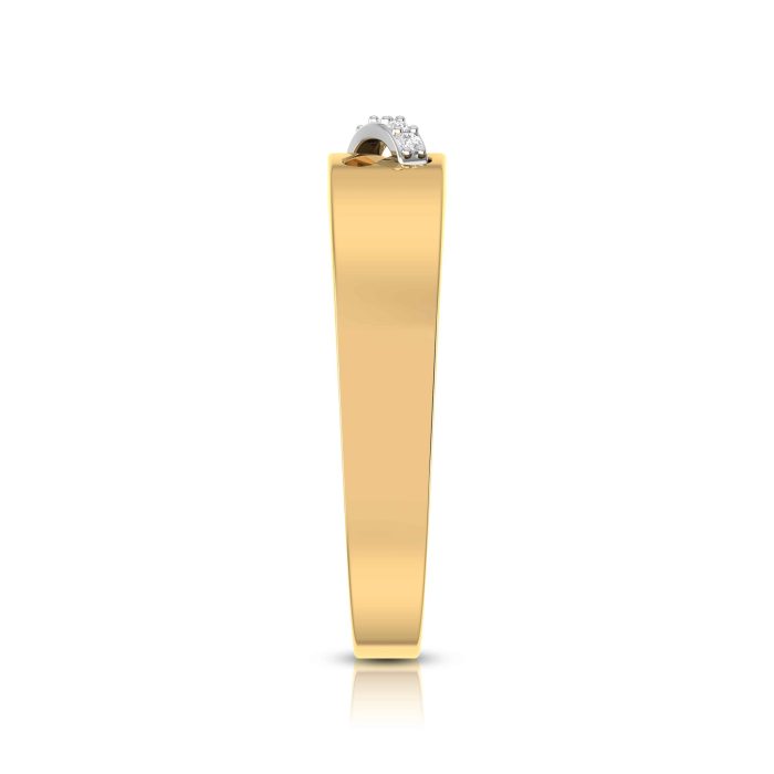 14k Gold 0.02 ct Natural Diamond Engagement Wedding Bands - Image 8