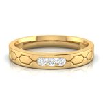14k Gold 0.09 ct Natural Diamond Engagement Wedding Bands - Image 8