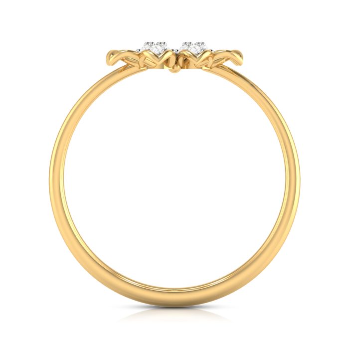 14k Gold 0.03 ct Natural Diamond Rings For Women's Gift Daily Wear - Image 8