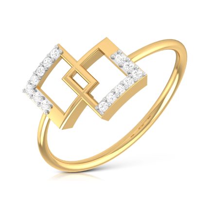 14k Gold 0.06 ct Natural Diamond Rings For Women's Gift Daily Wear