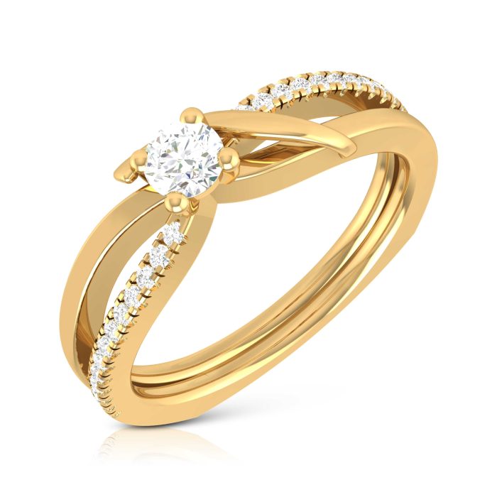 14k Gold 0.21 ct Natural Diamond Engagement Wedding Anniversary Rings - Image 7