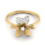 14k Gold 0.07 ct Natural Diamond Rings For Women's Gift Daily Wear - Image 6