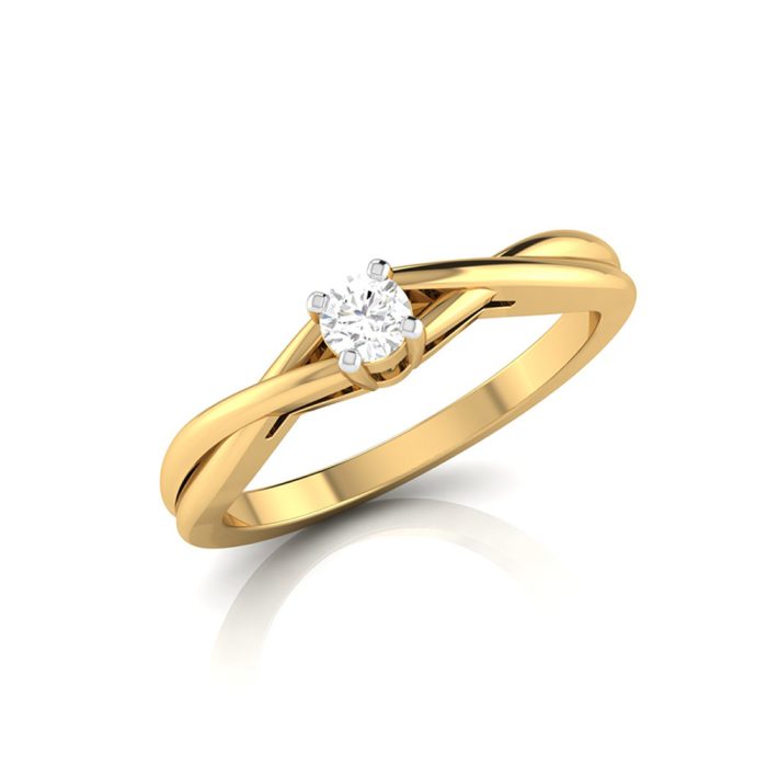 14k Gold 0.10 ct Natural Diamond Engagement Wedding Anniversary Rings - Image 1