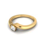 14k Gold 0.08 ct Natural Diamond Rings For Women's Gift Daily Wear - Image 9