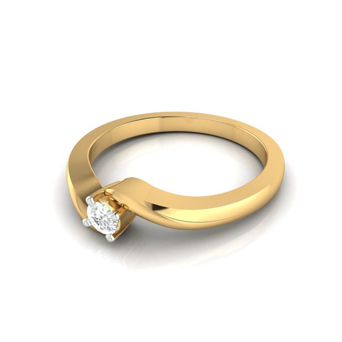 14k Gold 0.08 ct Natural Diamond Rings For Women's Gift Daily Wear - Image 9