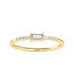 14k Gold Natural Diamond Rings For Women's Gift Daily Wear
