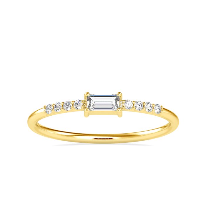 14k Gold Natural Diamond Rings For Women's Gift Daily Wear - Image 1
