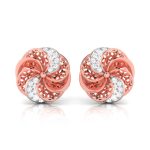 0.29 ct Natural Diamond Earrings 14k Yellow, Rose White Gold - Image 9