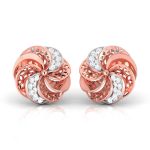 0.29 ct Natural Diamond Earrings 14k Yellow, Rose White Gold - Image 2