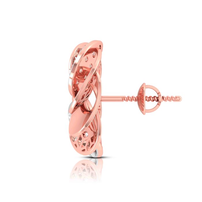 0.29 ct Natural Diamond Earrings 14k Yellow, Rose White Gold - Image 12