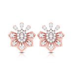 0.48 ct Natural Diamond Earrings 14k Yellow, Rose White Gold - Image 2