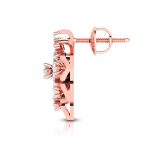 0.48 ct Natural Diamond Earrings 14k Yellow, Rose White Gold - Image 6
