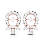 0.48 ct Natural Diamond Earrings 14k Yellow, Rose White Gold - Image 2