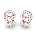 0.48 ct Natural Diamond Earrings 14k Yellow, Rose White Gold - Image 3