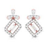 0.40 ct Natural Diamond Earrings 14k Yellow, Rose White Gold - Image 2