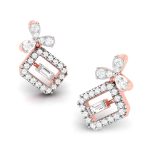 0.40 ct Natural Diamond Earrings 14k Yellow, Rose White Gold - Image 4