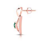 0.55 ct Natural Diamond Earrings 14k Yellow, Rose White Gold - Image 6