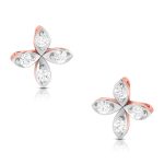 0.30 ct Natural Diamond Earrings 14k Yellow, Rose White Gold - Image 2