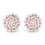 0.48 ct Natural Diamond Earrings 14k Yellow, Rose White Gold - Image 3