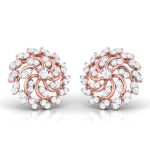0.48 ct Natural Diamond Earrings 14k Yellow, Rose White Gold - Image 5