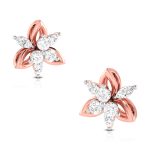 0.33 ct Natural Diamond Earrings 14k Yellow, Rose White Gold - Image 2