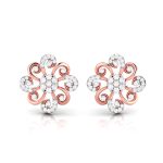 0.29 ct Natural Diamond Earrings 14k Yellow, Rose White Gold - Image 2
