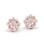 0.29 ct Natural Diamond Earrings 14k Yellow, Rose White Gold - Image 9