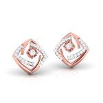 0.41 ct Natural Diamond Earrings 14k Yellow, Rose White Gold - Image 3
