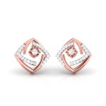 0.41 ct Natural Diamond Earrings 14k Yellow, Rose White Gold - Image 4