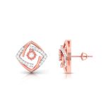 0.41 ct Natural Diamond Earrings 14k Yellow, Rose White Gold - Image 5
