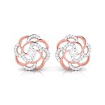 0.42 ct Natural Diamond Earrings 14k Yellow, Rose White Gold - Image 2