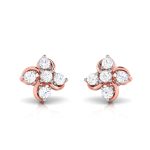 0.30 ct Natural Diamond Earrings 14k Yellow, Rose White Gold - Image 2