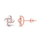 0.30 ct Natural Diamond Earrings 14k Yellow, Rose White Gold - Image 11