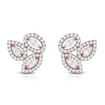 0.48 ct Natural Diamond Earrings 14k Yellow, Rose White Gold - Image 2