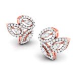 0.48 ct Natural Diamond Earrings 14k Yellow, Rose White Gold - Image 4