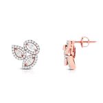 0.48 ct Natural Diamond Earrings 14k Yellow, Rose White Gold - Image 5