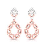 0.48 ct Natural Diamond Earrings 14k Yellow, Rose White Gold - Image 2
