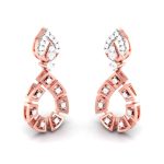 0.48 ct Natural Diamond Earrings 14k Yellow, Rose White Gold - Image 3