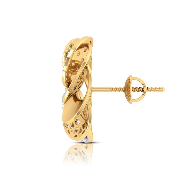 0.29 ct Natural Diamond Earrings 14k Yellow, Rose White Gold - Image 7
