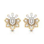 0.48 ct Natural Diamond Earrings 14k Yellow, Rose White Gold