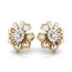 0.48 ct Natural Diamond Earrings 14k Yellow, Rose White Gold - Image 9