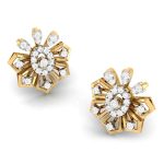 0.48 ct Natural Diamond Earrings 14k Yellow, Rose White Gold - Image 10