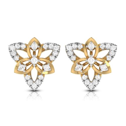 0.39 ct Natural Diamond Earrings 14k Yellow, Rose White Gold