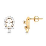 0.48 ct Natural Diamond Earrings 14k Yellow, Rose White Gold - Image 9