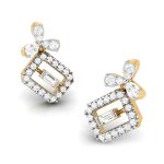 0.40 ct Natural Diamond Earrings 14k Yellow, Rose White Gold - Image 9