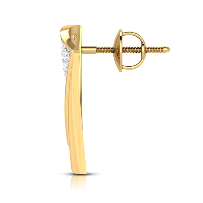 0.35 ct Natural Diamond Earrings 14k Yellow, Rose White Gold - Image 10