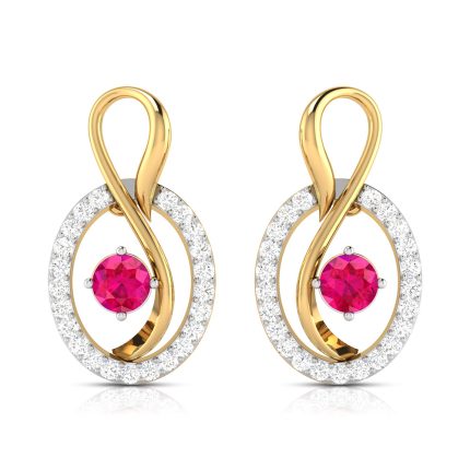0.55 ct Natural Diamond Earrings 14k Yellow, Rose White Gold